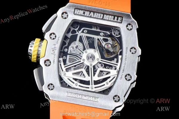 KV Factory Replica Richard Mille Orange Watch Best Fake Richard Mille RM11-03 Watches For Sale 6