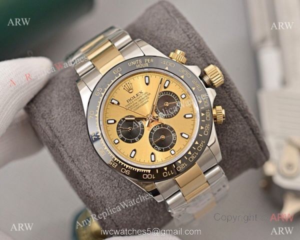 Rolex Cosmograph Daytona 2 Tone Black Ceramic Watch 40mm 6
