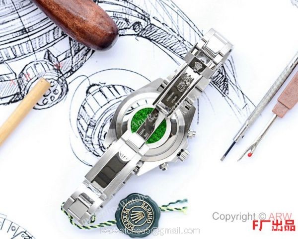 2020 Replica Rolex Daytona Stainless Steel Green Ceramic Watch 43mm 6