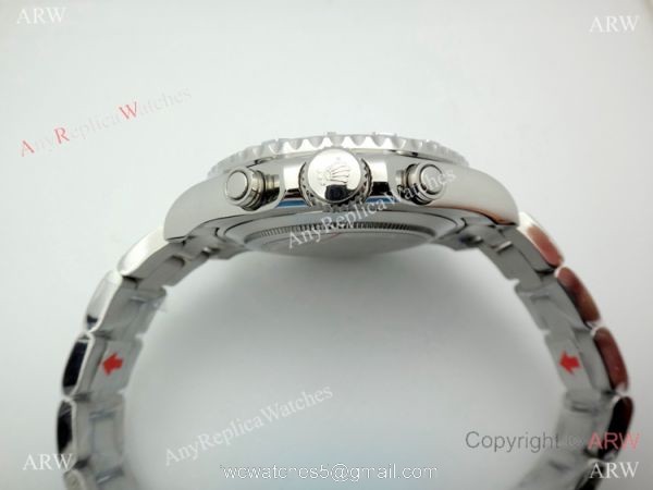Copy Rolex Yacht-Master II Stainless Steel White Face Watch 44mm 6