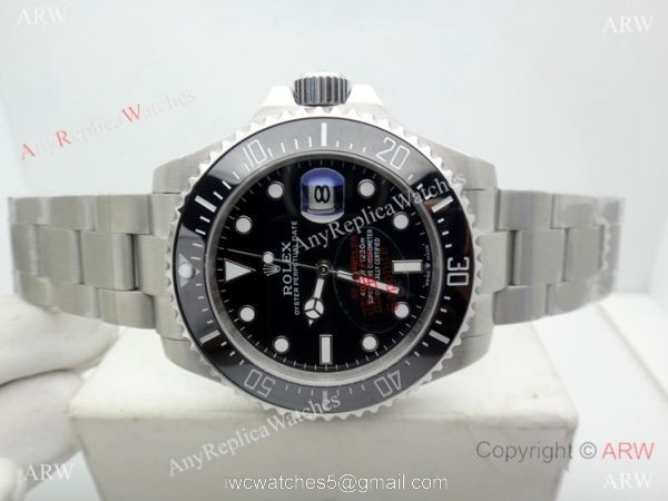 NEW UPGRADED Rolex Sea-Dweller 43MM Watch SS Black Ceramic Bezel 6