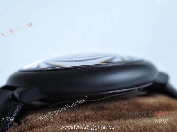 TW Factory Faux Cartier Ballon Bleu 42mm All Black Watch With Red Markers 6