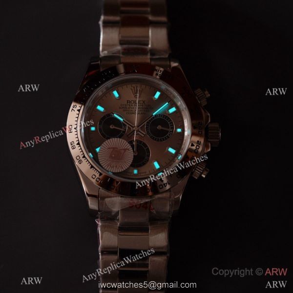 Swiss Quality Copy Rolex Comograph Daytona 40 Watch Ceramic Bezel Rhodium Grey Dial 6