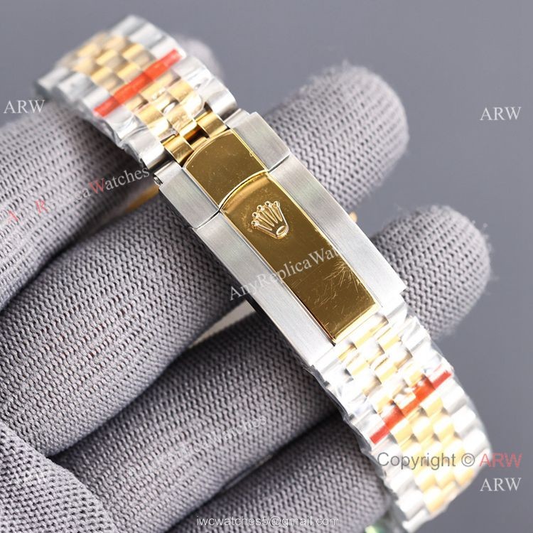 Swiss Quality Rolex Datejust II Citizen Watch 2-Tone Jubilee Gold Micro Dial 6