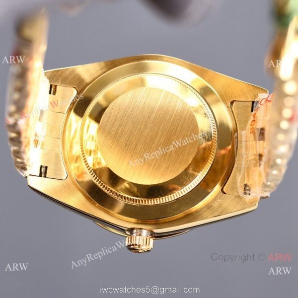 Swiss Quality Rolex Datejust II Citizen 8215 Watch Gold Jubilee Black Micro Dial 41mm 6