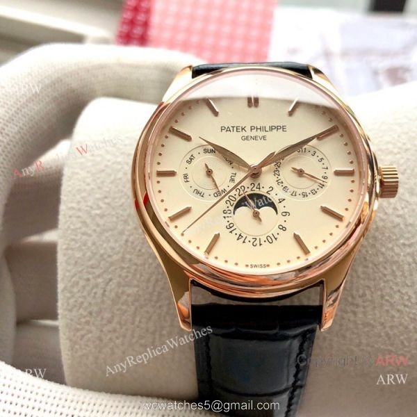 Super Clone Patek Philippe Geneve Complications 40mm Watch Gray Dial 6