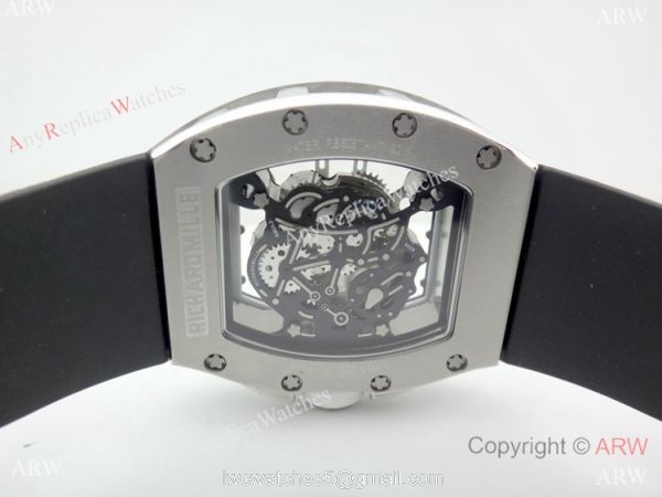 Swiss Richard Mille Rm61-01 Yohan Blake Tourbillon Watch Black Rubber Strap 6