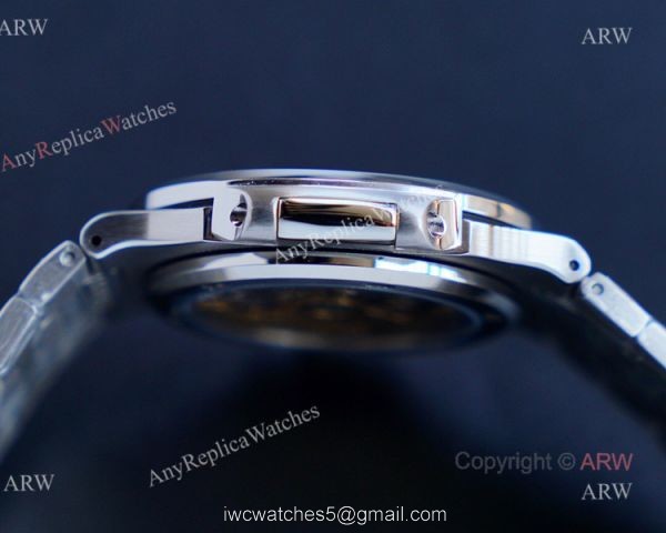 JH Factory Swiss Replica Patek Philippe Nautilus Stainless Steel Mens Watches 6