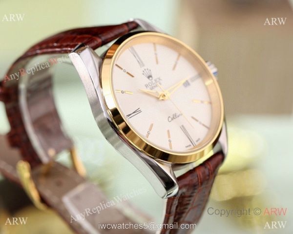 New Replica Rolex Geneve Cellini Men Watch White Dial Black Dial 6