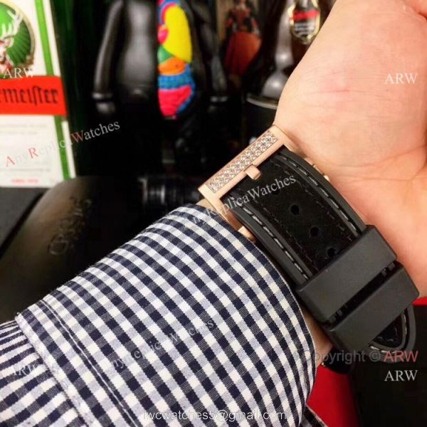 New Copy Roger Dubuis Excalibur Automatic Skeleton Watch Rose Gold Diamond 6
