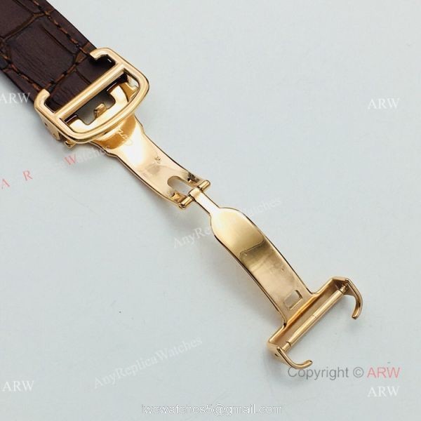 (EGF) New Replica Ronde De Cartier White Dial Rose Gold Automatic Watch 40mm 6