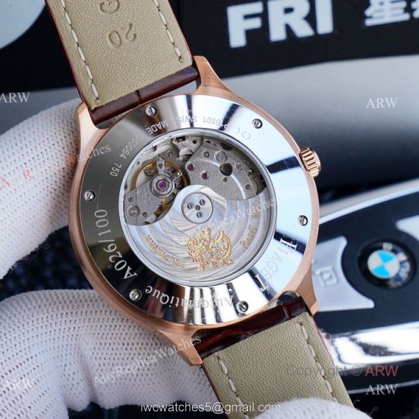 Swiss Grade Replica Piaget Black Tie Rose Gold Diamond Mens Automatic Watches 6