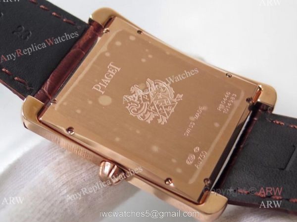 Swiss Replica Mens Piaget Emperador Rose Gold Silver Dial Automatic Watch 6