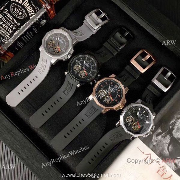 Replica Corum Admirals Cup Double Flying Tourbillon Black Dial Corum Watch 6