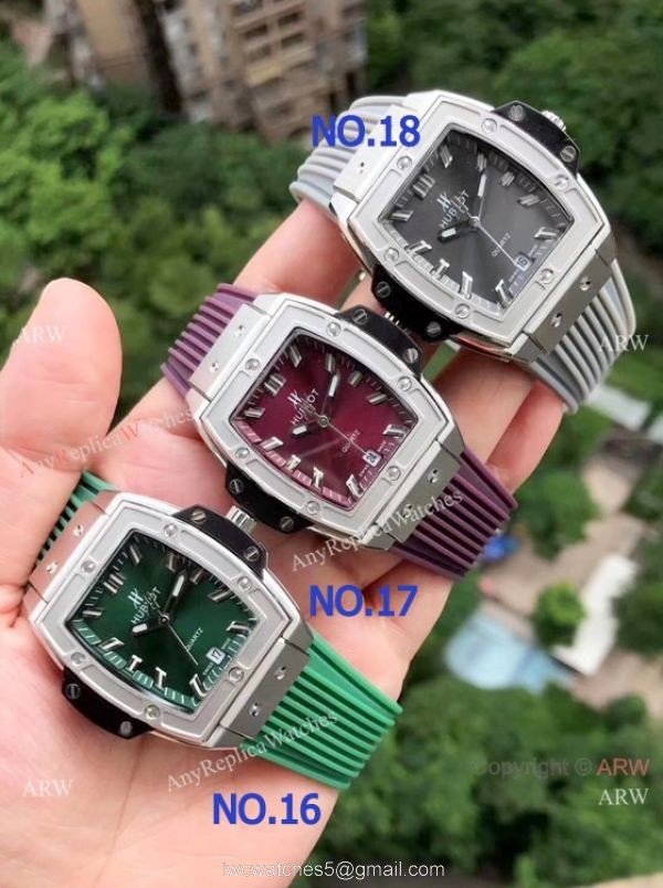 Copy Hublot Spirit of Big Bang Womens Watches Stainless Steel Diamond Case 6