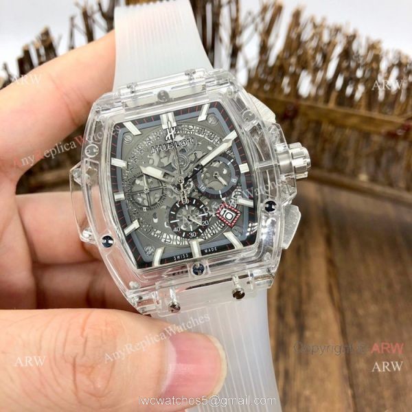 New Copy Hublot Spirit of Big Bang Transparent Watch Japan Grade Hublot Clear Watch 6