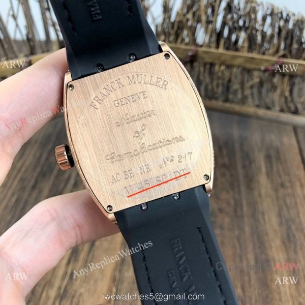 Knockoff Franck Muller Vanguard Classical Men Watch Rose Gold Diamonds 6