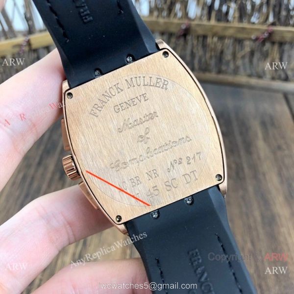 Best Replica Franck Muller Vanguard Rose Gold Chronograph Watch 6