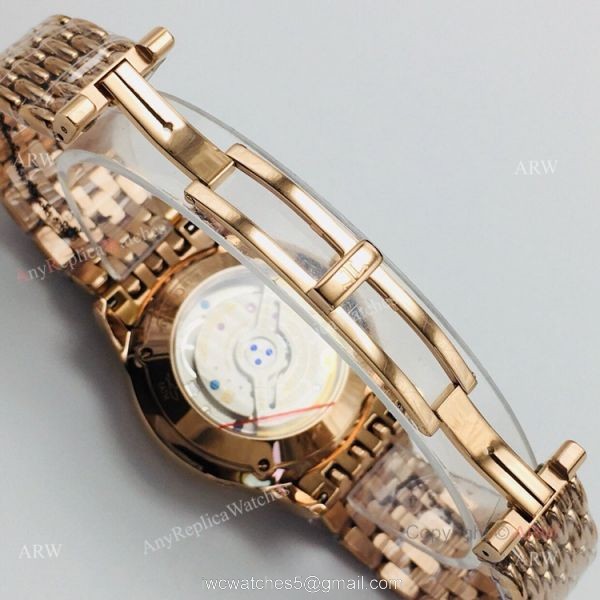 (JLF) Replica Jaeger Lecoultre Master Ultra Thin Moon Black Dial Rose Gold Watch 6