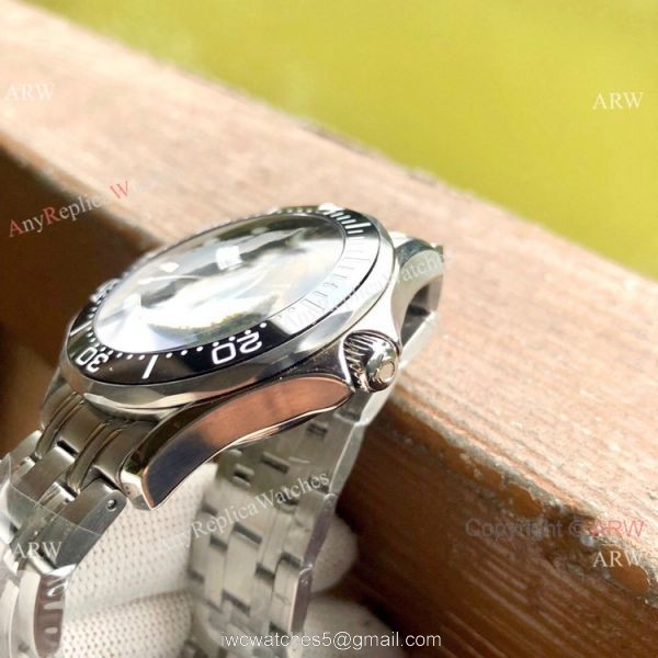 Fake Omega Seamaster James Bond 007 Blue Dial Stainless Steel Watches 6