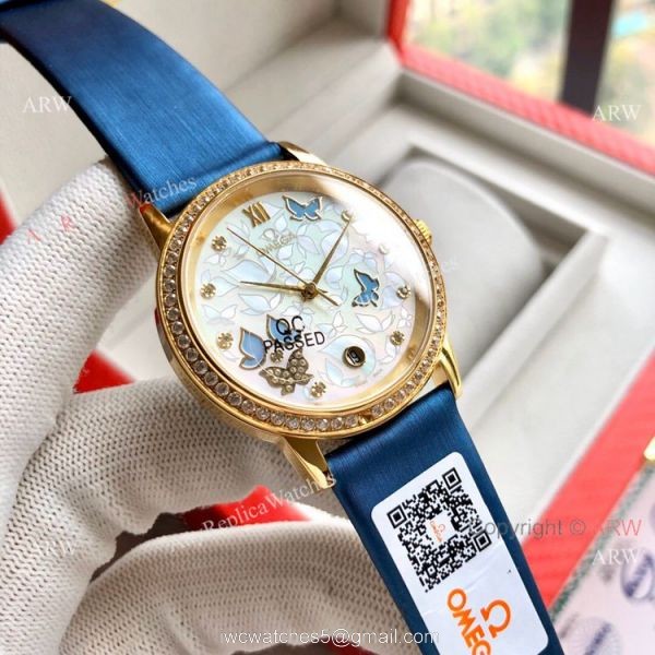 Replica Omega De Ville Special Edition Lady Watches Rose Gold 6