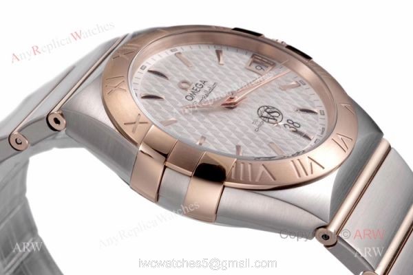 New Omega Constellation Rose Gold Mens Watches Best Replica VSF Omega 6