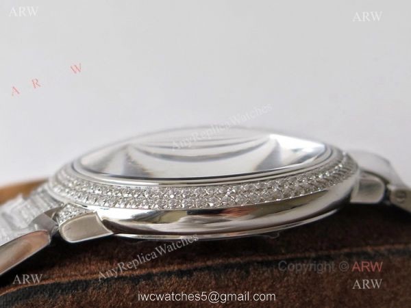 (TW) Fully Iced Out Cartier Ballon Bleu Diamond Watch Best Replica 6