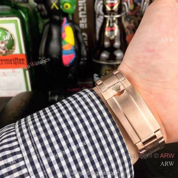 Rolex Daytona Rose Gold Diamond Bezel Watches New Copy 6
