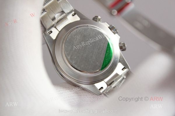 New Full Diamond Rolex Daytona Stainless Steel Swiss 7750 Replica Watch 6