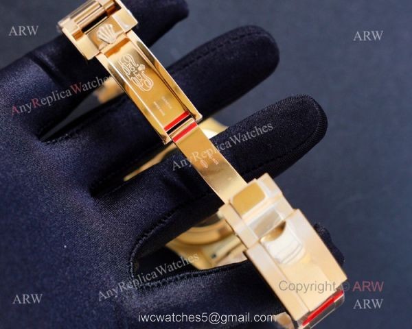 Best Replica Rolex GMT Master ii Yellow Gold GMT Rainbow Watches For Men 6