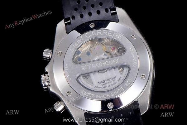 Black Tag Heuer Carrera Automatic Asia 7750 Replica Watches For Men 6