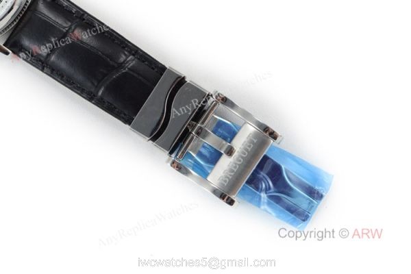 Replica Breguet Classique Moonphase Watch 40mm Breguet Black Leather Strap 6