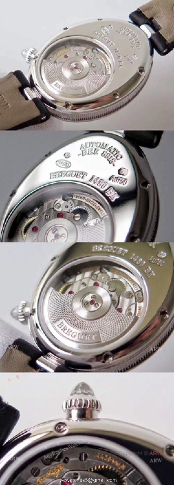Replica Breguet Ladies Reine De Naples Diamond Watch With White Mop Dial 6