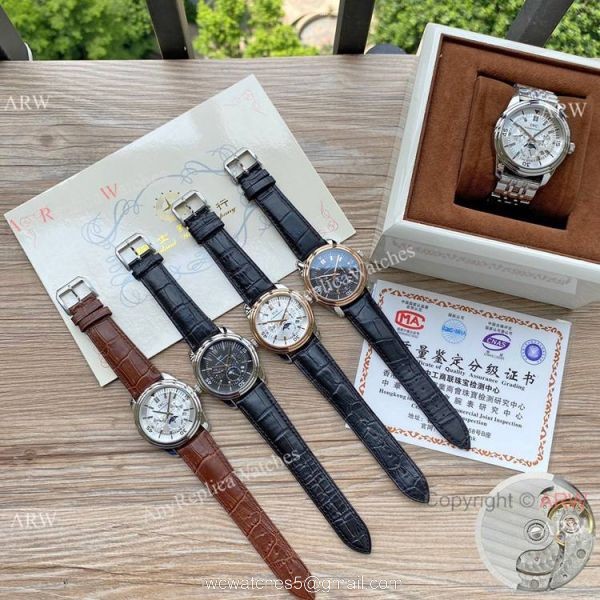 Copy IWC Schaffhausen Moonphase Two Tone Rose Gold Watch 6
