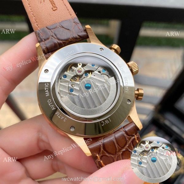 Wholesale Copy IWC Portuguese Moonphase Rose Gold Watches 6