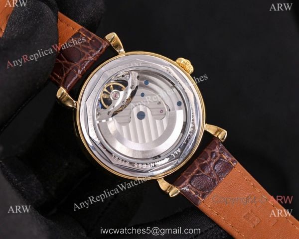 High Quality IWC Tourbillon Moonphase Blue and Gold Watches 6