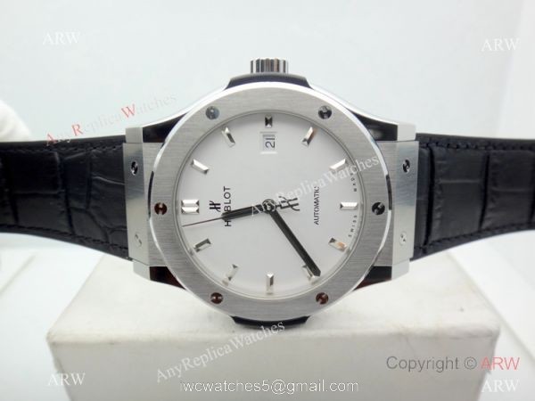 Swiss Replica Hublot Classic Fusion SW300 Automatic Watch White Dial 6