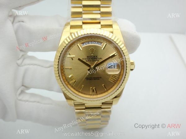 Swiss Rolex Day-Date II Yellow Gold President Watch EW Factory 3235 Movement 6