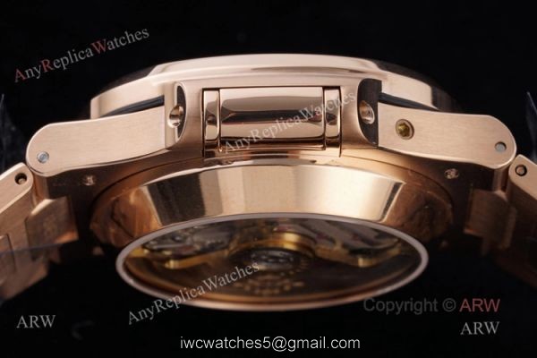 3K Factory Patek Philippe Nautilus Rose Gold 5980 Chronograph Swiss Replica Watches 6
