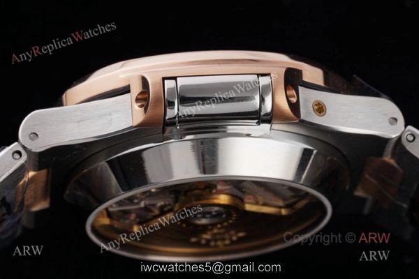 New Swiss Replica Patek Philippe Nautilus 5980 Rose Gold Blue Chronograph Watch 6