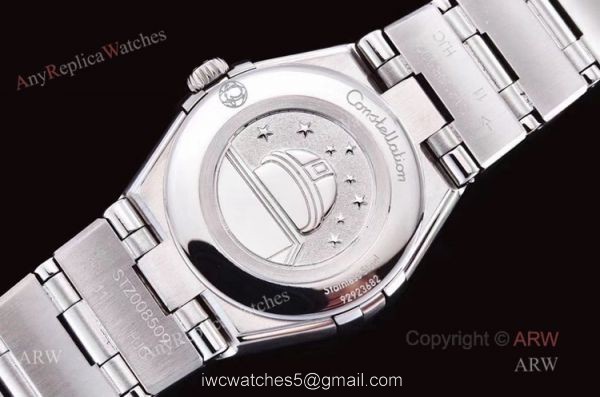 GF Factory Omega Constellation Quartz 25mm Swiss Made Copy Watch With Aventurine Dial 6