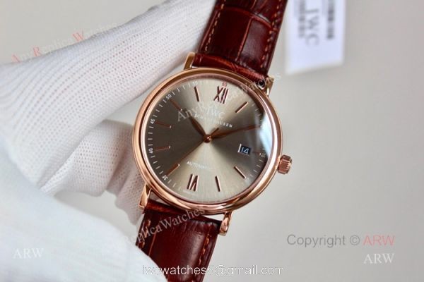High Quality Replica Rose Gold IWC Portofino Automatic Watch For Men 6