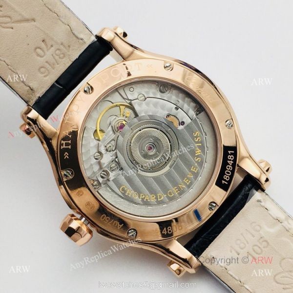 Swiss Copy Chopard Happy Diamonds Watch Women Chopard Happy Sport Rose Gold For Sale 6