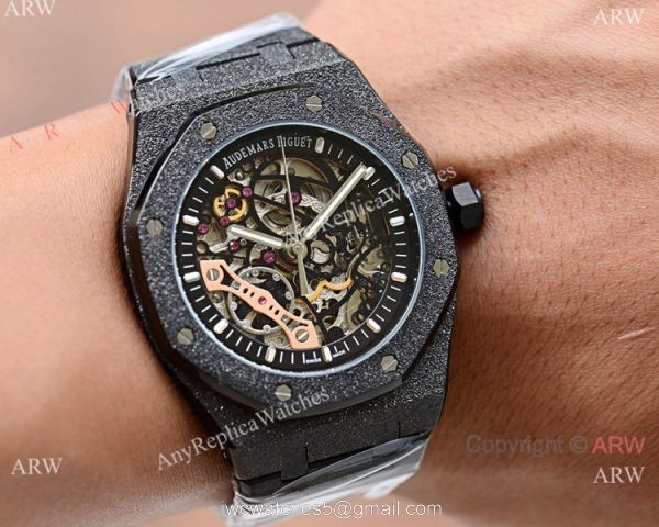 New Copy Audemars Piguet Royal Oak &8216;Frosted Watch Skeleton Dial 42mm 6