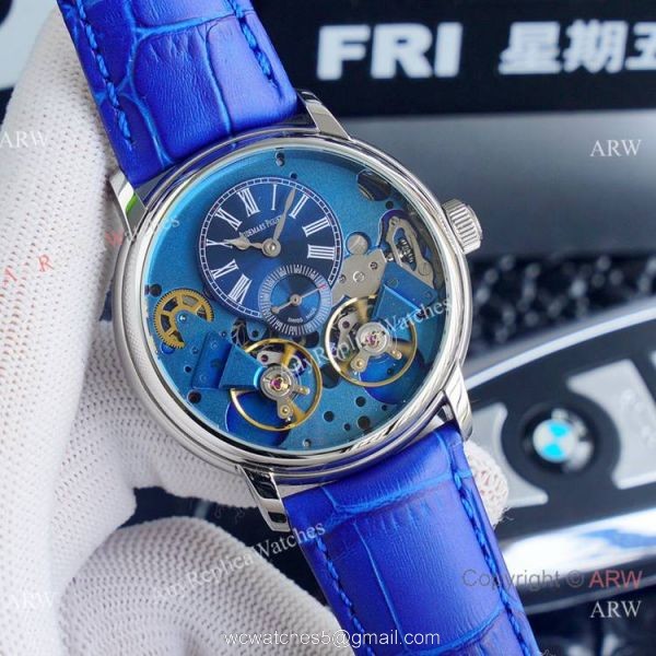 Replica Audemars Piguet Royal Millenary Rose Gold Skeleton Watches 6