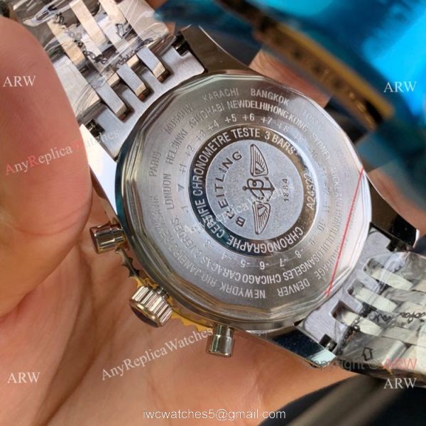Best Replica Breitling Navitimer 01 Brown Leather Strap Watches 6