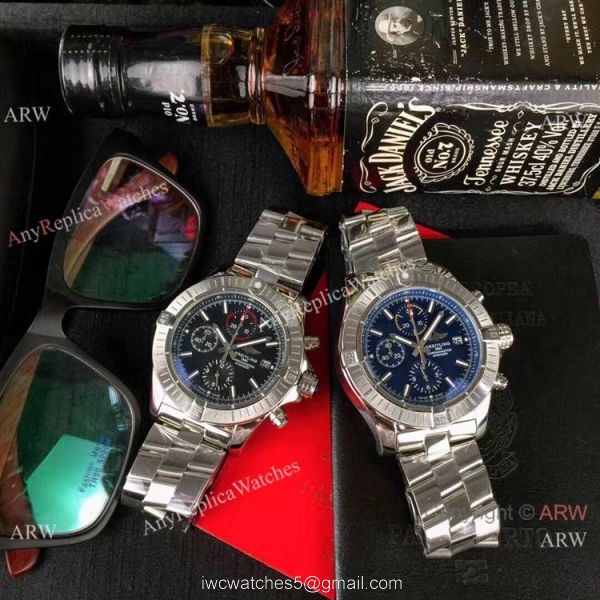 Copy Breitling Super Avenger II Chronograph Watch Blue Dial 6