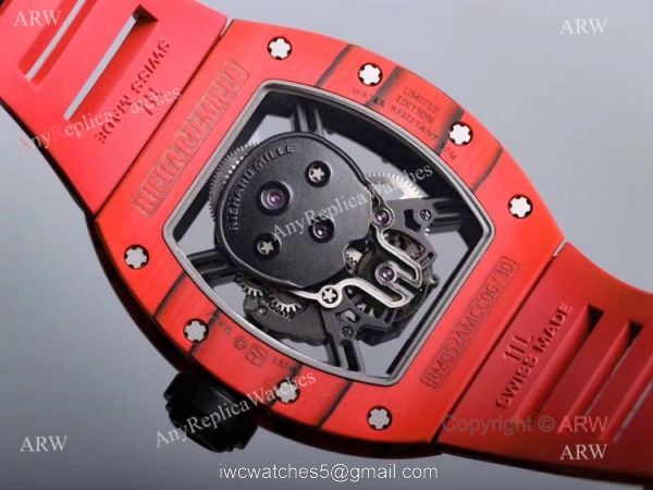 Red Skull Richard Mille Tourbillon RM 052 Knockoff Watch For Men 6