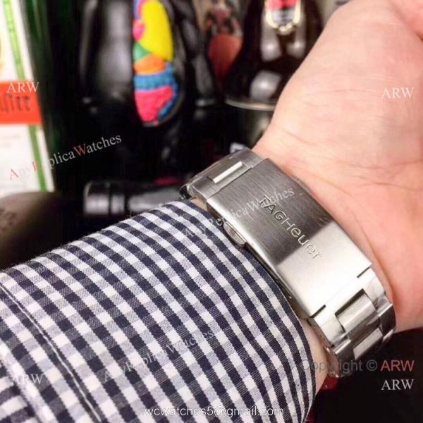 Copy Tag Heuer Aquaracer Calibre 5 Blue Ceramic Bezel Watches 6