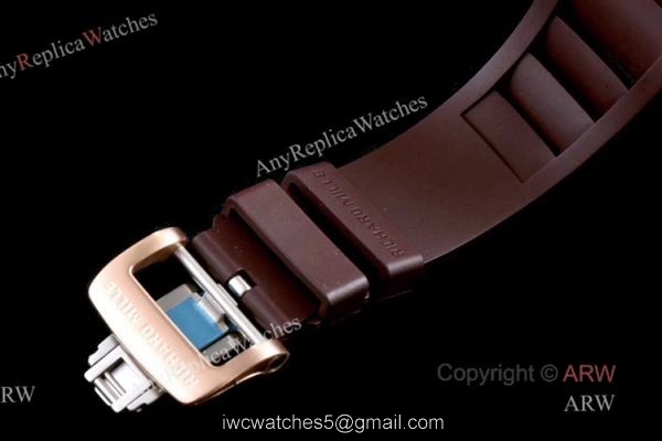 KV Factory Best Replica Richard Mille RM011 Brown Ceramic Flyback Chronograph Watch For Men 6